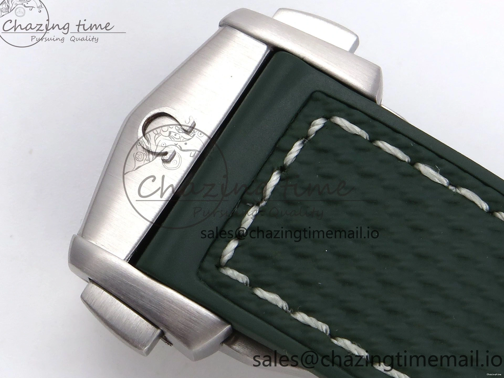 0513 Planet Ocean 43.5mm SS VSF 1:1 Best Edition Green Bezel White Dial on Green Rubber Strap A8900 Super Clone Unisex 7713